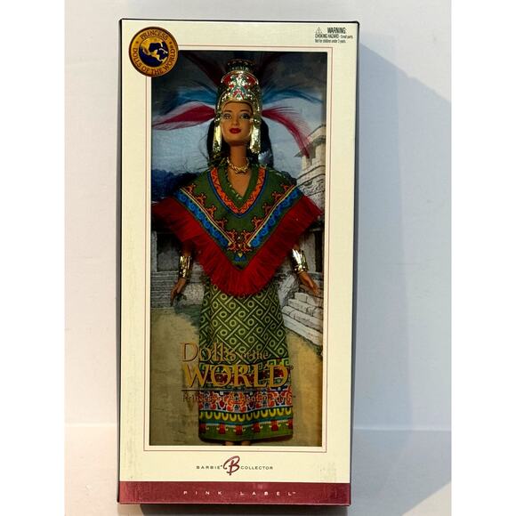 Barbie Princess of Ancient Mexico Dolls of the World Pink Label - Picture 1 of 8